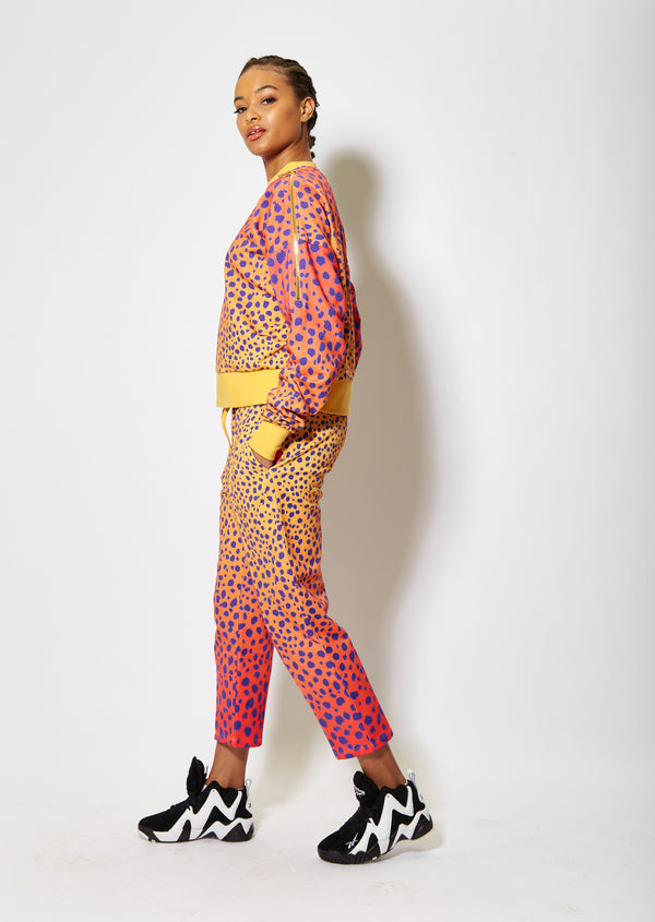 House Of Holland House Of Holland Vivid Ceetah Print Joggers