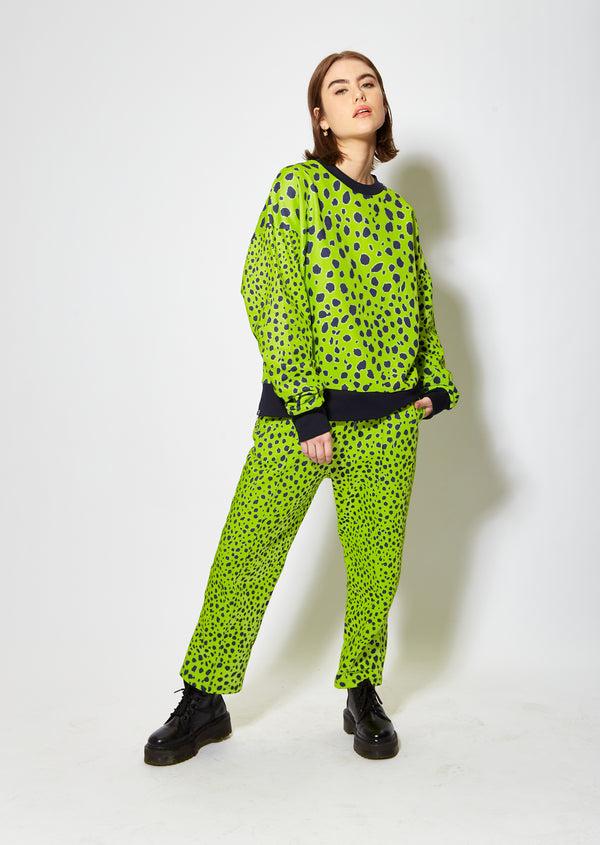 House Of Holland House Of Holland Vivid Cheetah Print Joggers