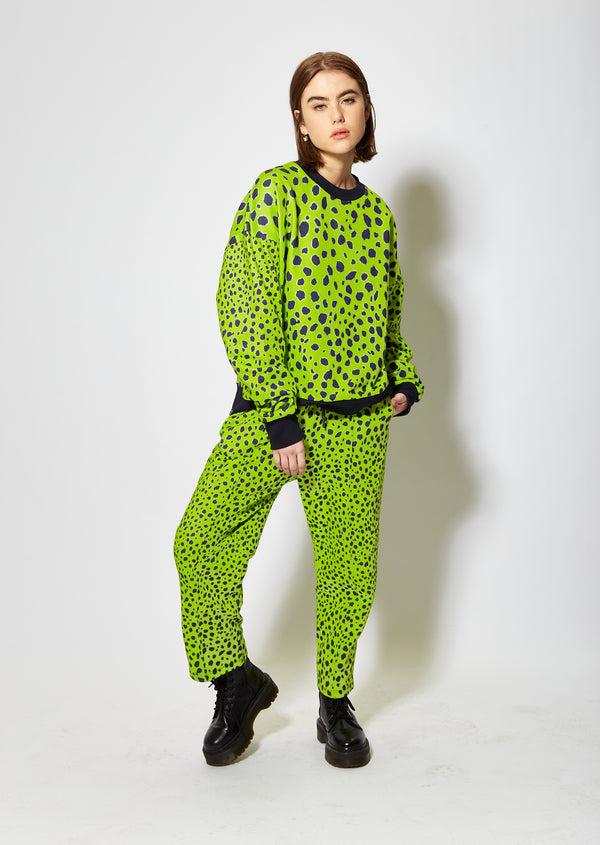 House Of Holland House Of Holland Vivid Cheetah Print Sweatshirt