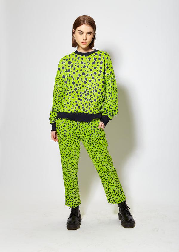 House Of Holland House Of Holland Vivid Cheetah Print Sweatshirt