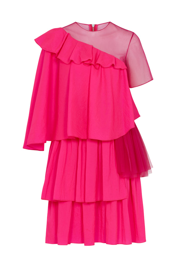 House Of Holland House Of Holland Vivid Extreme Frill Dress