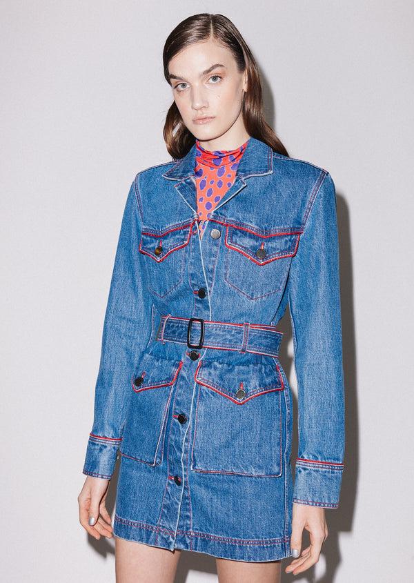 House Of Holland House Of Holland Western Denim Dress