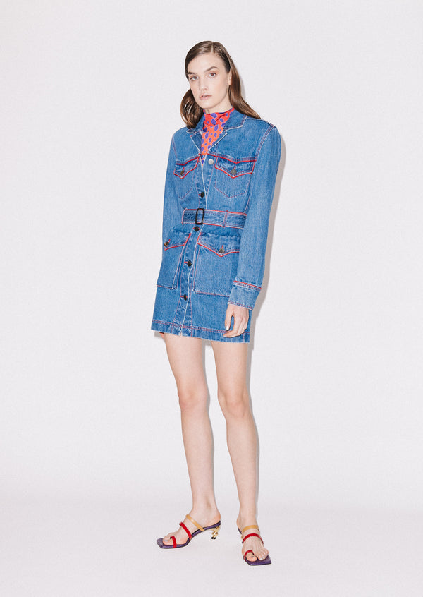 house of holland House of Holland Western Denim Dress