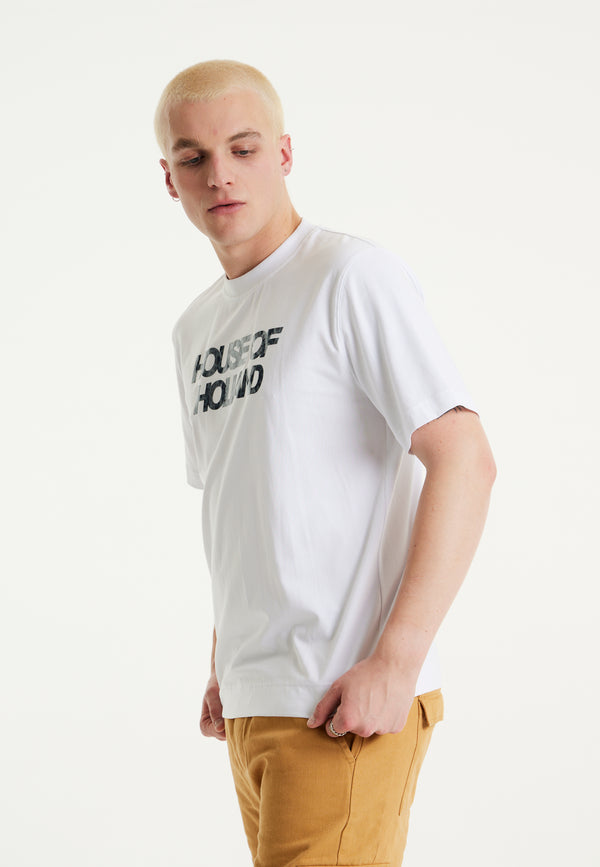 House Of Holland House Of Holland White Laser Cut Transfer Printed T-shirt With A Shimmer Animal Detail