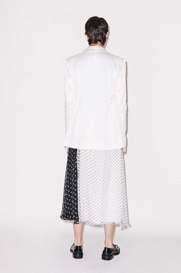 House Of Holland House Of Holland White Satin Tailored Jacket