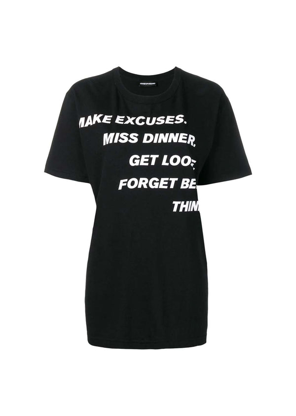 House Of Holland House Of Holland X Max Wallis Excuses Tee