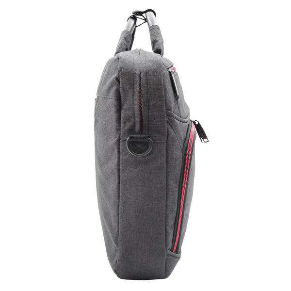 House Of Leather Briefcase Cross Body Organiser Bag Laptop Carry Case H315 Black