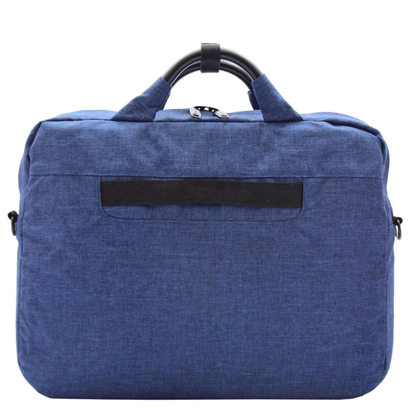 House Of Leather Briefcase Cross Body Organiser Bag Laptop Carry Case H315 Blue