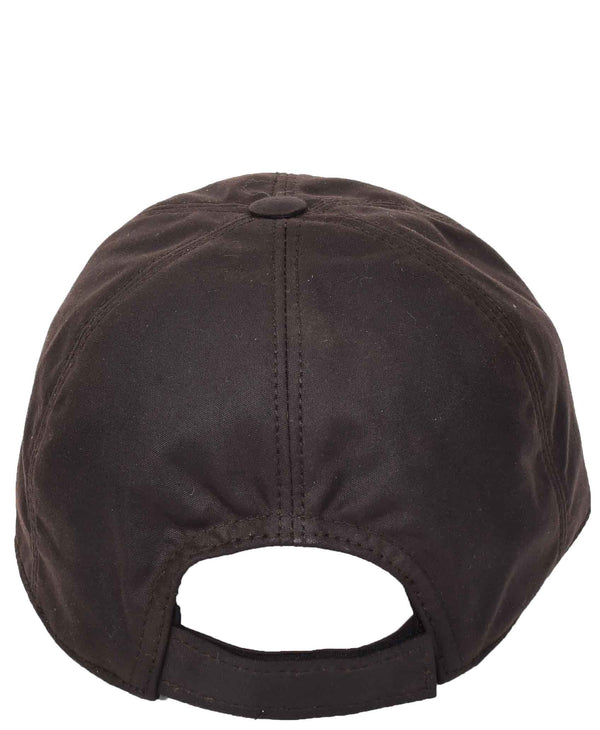 House Of Leather Classic Hat Leather Canvas Baseball Cap Brown