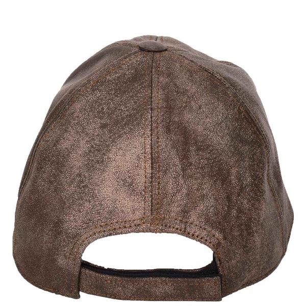 House Of Leather Classic Leather Baseball Cap Antique Brown