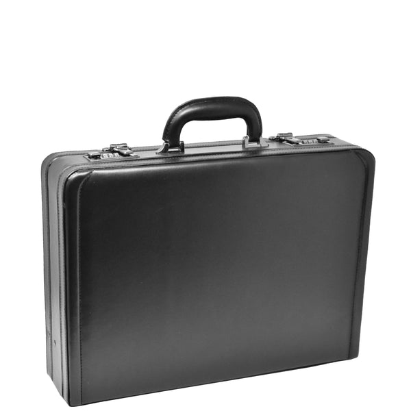 house of leather Classic Leather Look Attache Case HOL3296 Black house of leather Classic Leather Look Attache Case HOL3296 Black