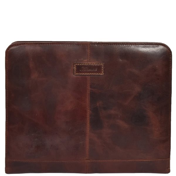 house of leather Detachable Ring Binder Documents Folder Falkirk Brown