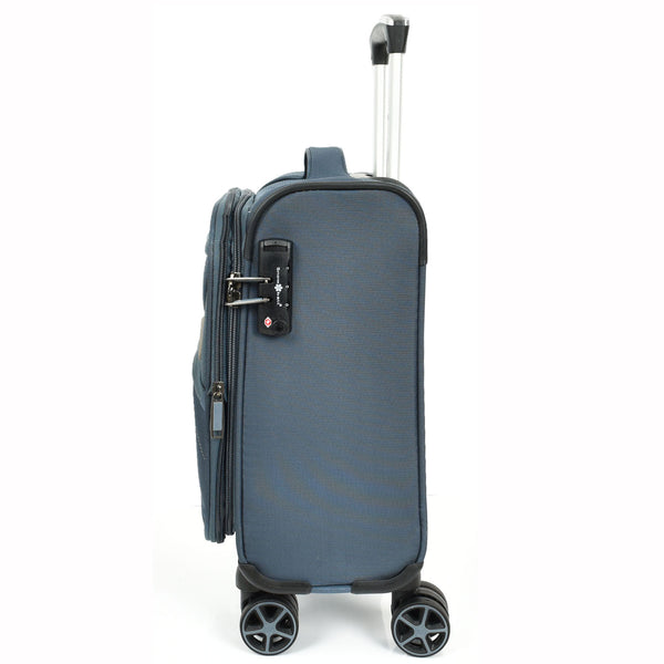 House Of Leather Expandable 8 Wheel Soft Luggage Japan Grey