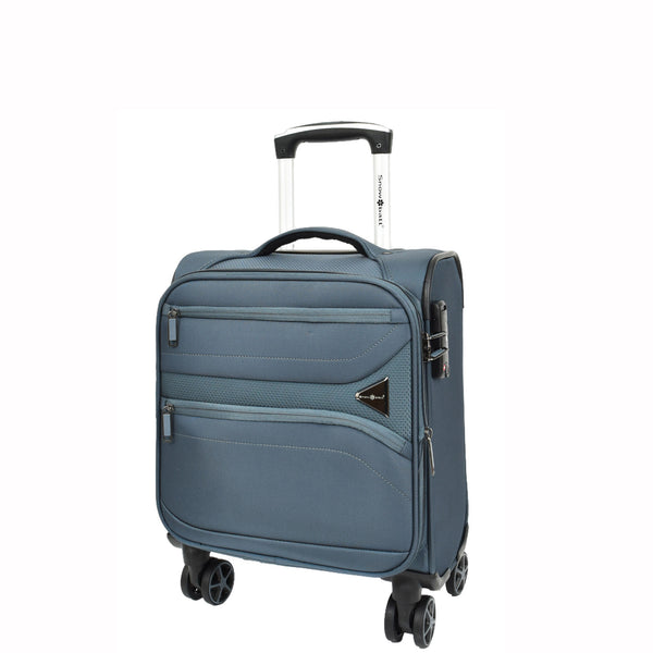 house of leather Expandable 8 Wheel Soft Luggage Japan Grey