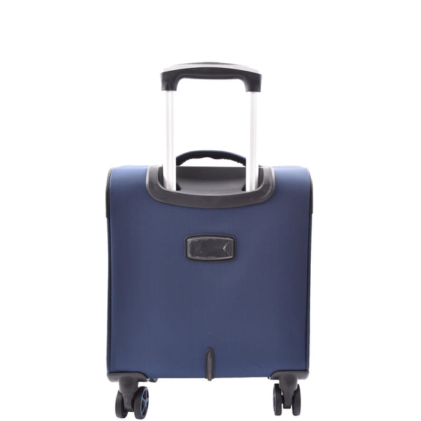 House Of Leather Expandable 8 Wheel Soft Luggage Japan Navy