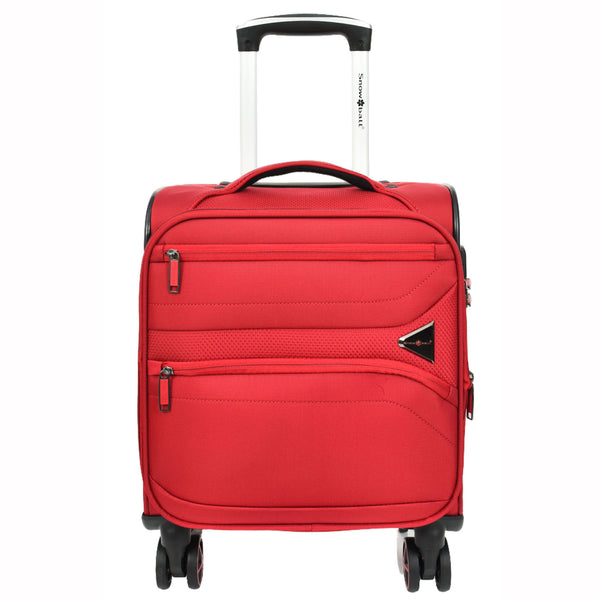 House Of Leather Expandable 8 Wheel Soft Luggage Japan Red