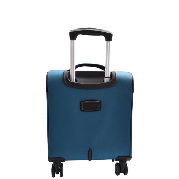 House Of Leather Expandable 8 Wheel Soft Luggage Japan Teal