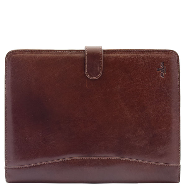 house of leather Genuine Leather Portfolio Case A4 Size Ombersley Brown
