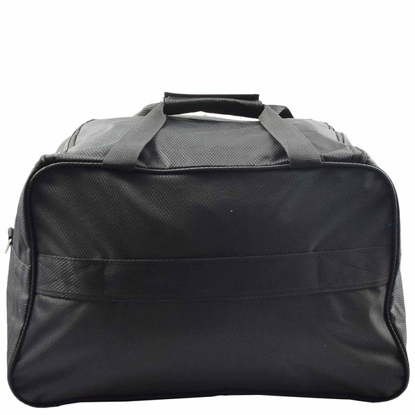 House Of Leather Holdall Travel Duffle Mid Size Bag Weekend HOL304 Black