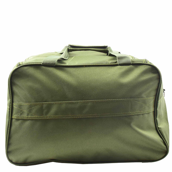 House Of Leather Holdall Travel Duffle Mid Size Bag Weekend HOL304 Khaki