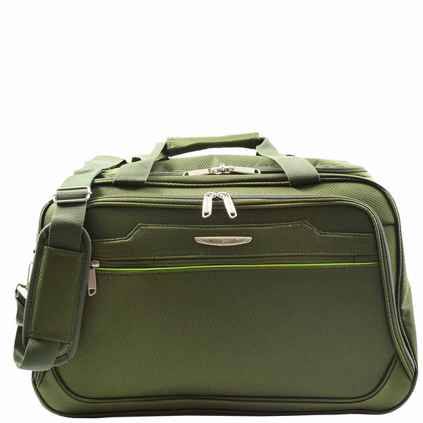 house of leather Holdall Travel Duffle Mid Size Bag Weekend HOL304 Khaki