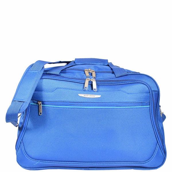 house of leather Holdall Travel Duffle Mid Size Bag Weekend HOL304 Blue