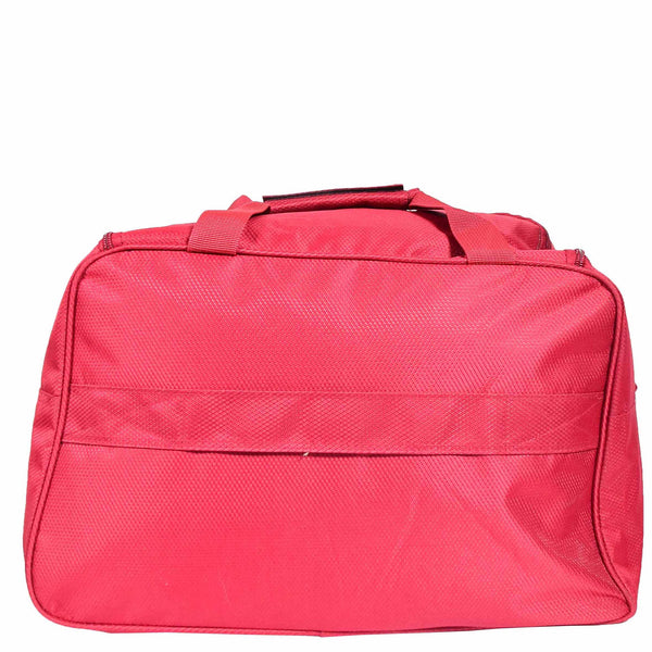 House Of Leather Holdall Travel Duffle Mid Size Bag Weekend HOL304 Red