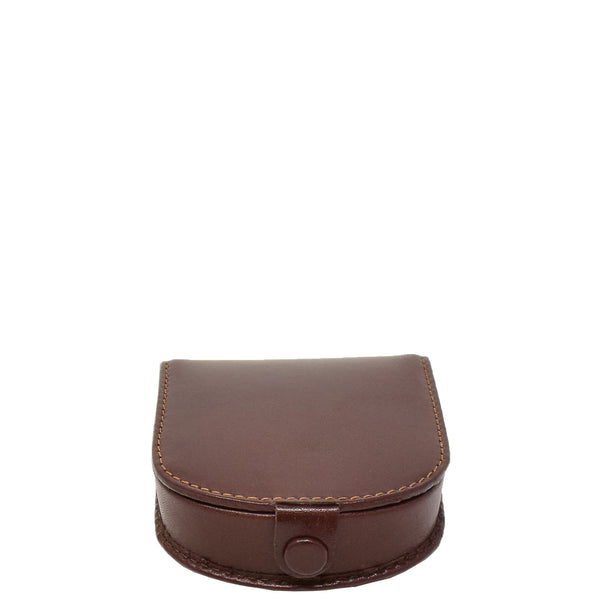 House Of Leather Horse Shoe Luxury Leather Coins Wallet HOL5RT Brown