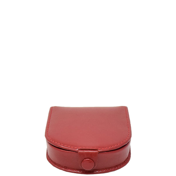 House Of Leather Horse Shoe Luxury Leather Coins Wallet HOL5RT Red