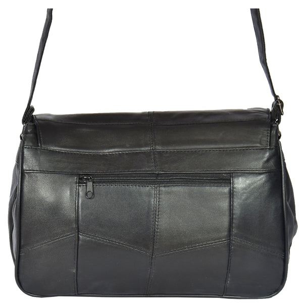 House Of Leather Ladies Large Size Organiser Bag HOL975 Black