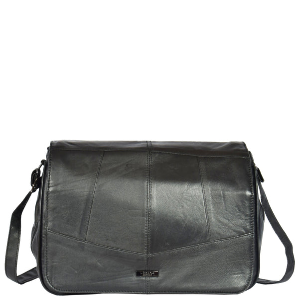 House Of Leather Ladies Large Size Organiser Bag HOL975 Black