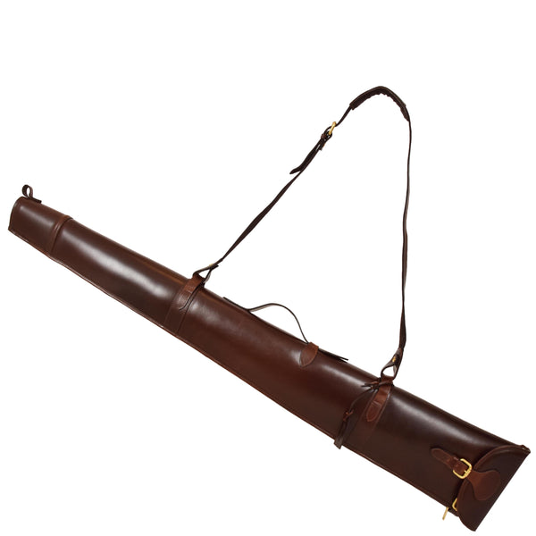 house of leather Leather Gun Slip with Shoulder Strap Carlisle Brown