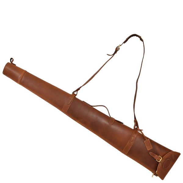 house of leather Leather Gun Slip with Shoulder Strap Carlisle Tan