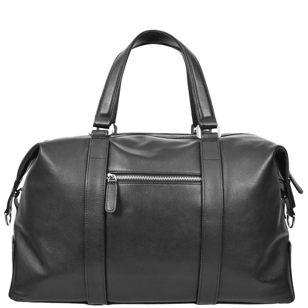House Of Leather Leather Holdall Weekend Bag Aspen Black