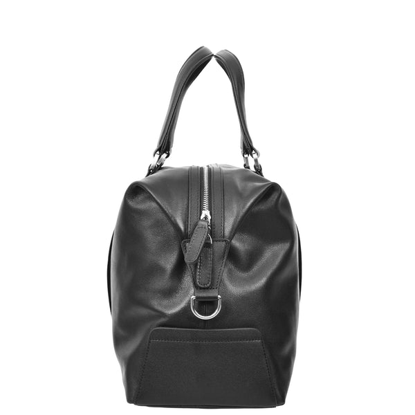 House Of Leather Leather Holdall Weekend Bag Aspen Black