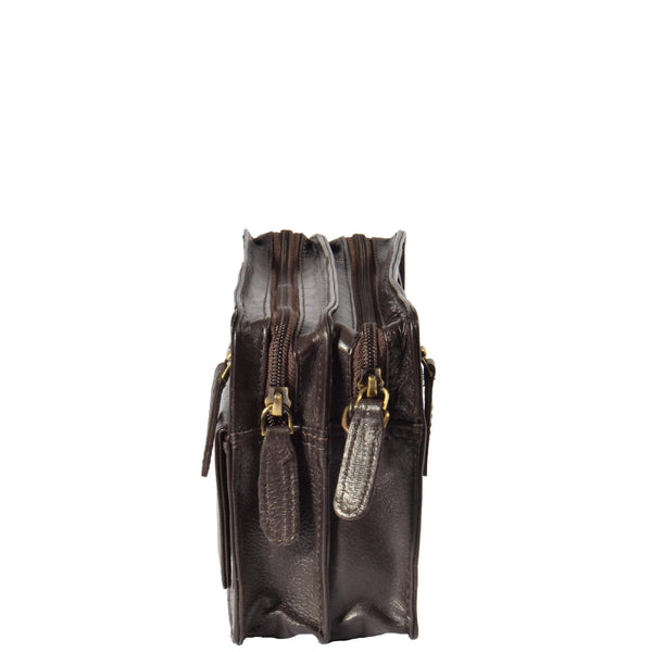 House Of Leather Leather Wrist Clutch Bag Ralf Brown