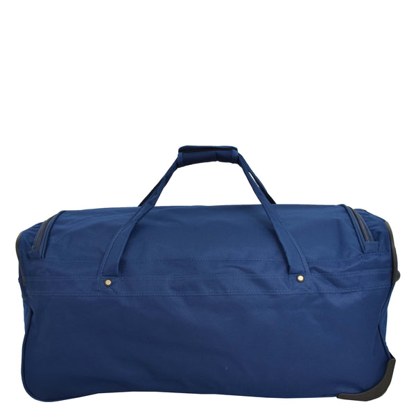 House Of Leather Lightweight Large Size Holdall With Wheels HL472 Blue