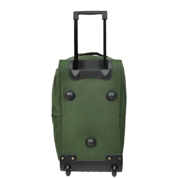 House Of Leather Lightweight Mid Size Holdall With Wheels HL452 Green