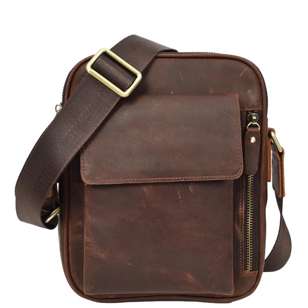 house of leather Mens Real Leather Cross Body bag Medium Multi-Pocket Travel Organiser Pouch Rovigo Rust Brown house of leather Mens Real Leather Cross Body bag Medium Multi-Pocket Travel Organiser Pouch Rovigo Rust Brown