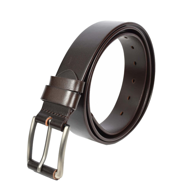 House Of Leather Mens Real Leather Handmade Casual Style Every Day Adjustable Daily Wear Belt Taraz Brown