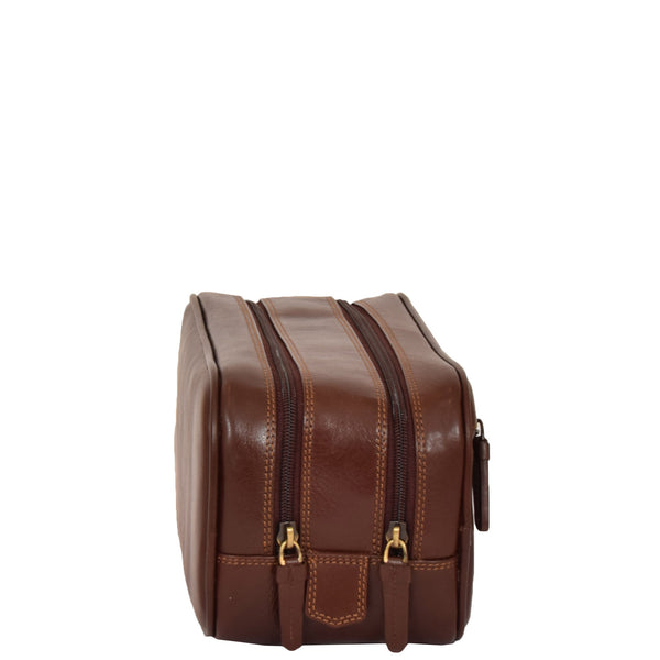 House Of Leather Premium Leather Wash Bag Harry Brown