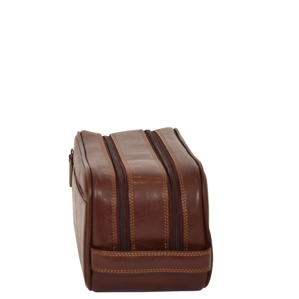 House Of Leather Premium Leather Wash Bag Harry Brown