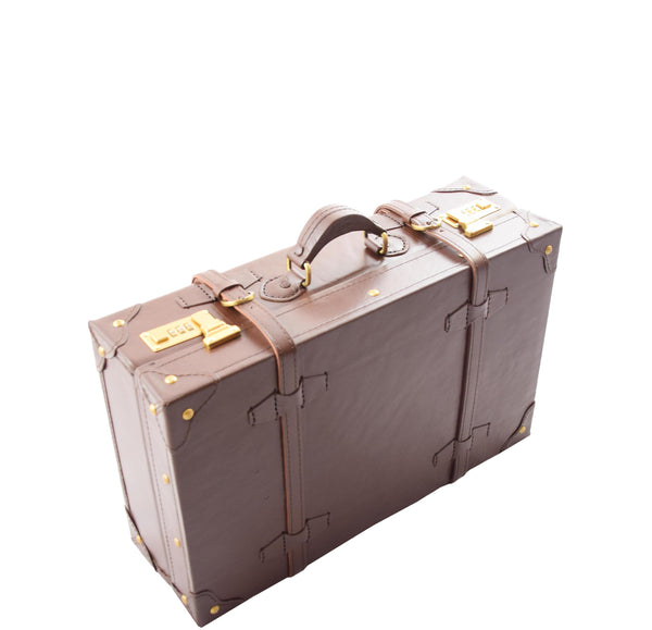 house of leather Real Leather Antique Travel Steamer Trunk HOL1188 Brown house of leather Real Leather Antique Travel Steamer Trunk HOL1188 Brown
