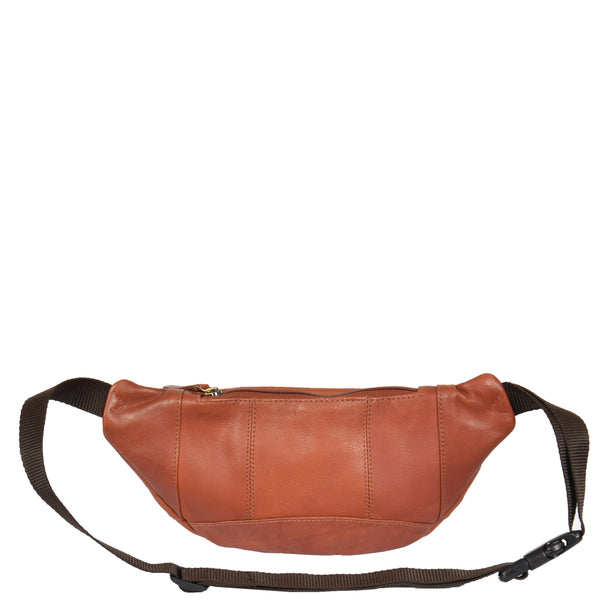 House Of Leather Real Leather Bum Bag Barcelona Brown