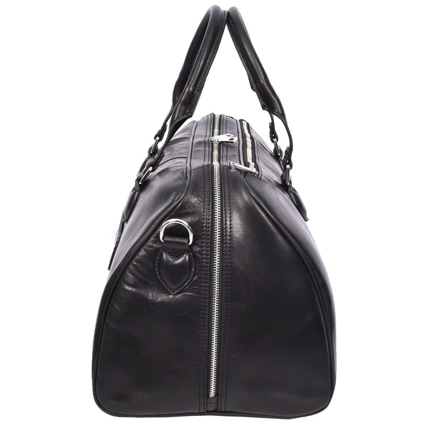 House Of Leather Real Leather Holdall Weekend Carry-on Cabin Size Travel Duffle Bag Cornwall Black