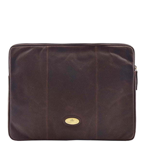 House Of Leather Real Leather Portfolio Case A4 Documents Clutch Washington Brown