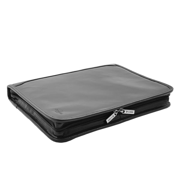 House Of Leather Real Leather Portfolio Ring Binder Case Muker Black