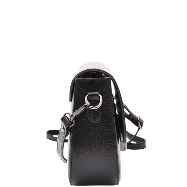 House Of Leather Real Leather Small Size Cross Body Bag For Women Zora Black