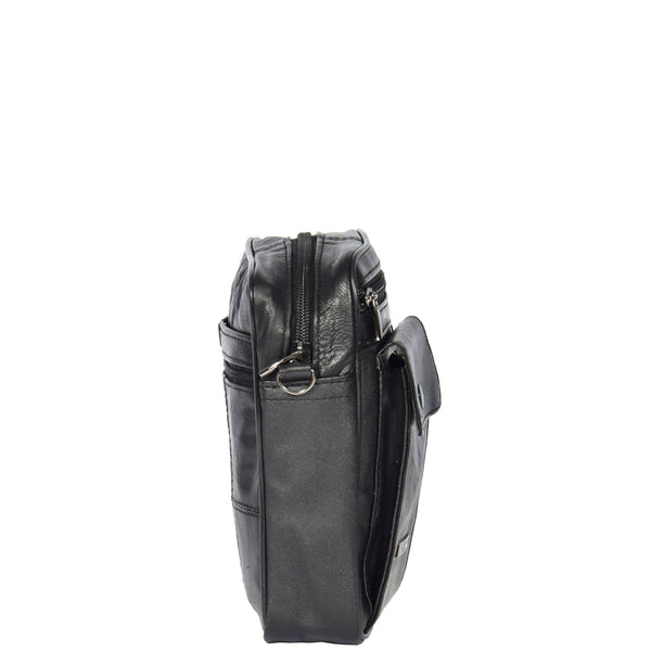 House Of Leather Small Bag With A Wrist Strap HOL954 Black