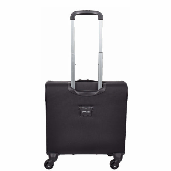 House Of Leather Travel Pilot Case Business Organiser Wheeled Trolley Cabin Bag Barnard Black